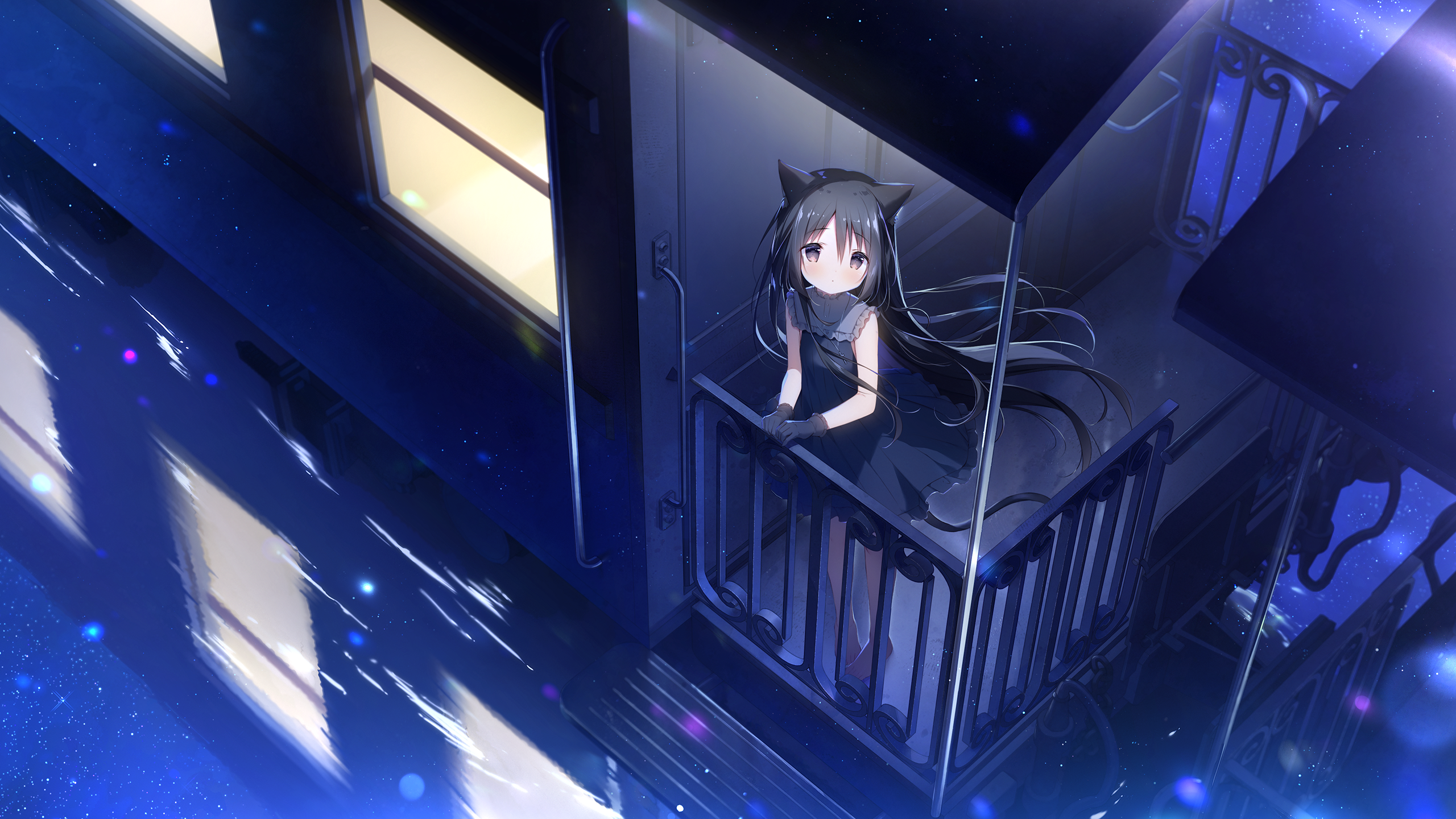 Younger Noir (Hoshishiro) from Hoshizora Tetsudou To Shiro No Tabi drawn by Shiratama (shiratamaco)