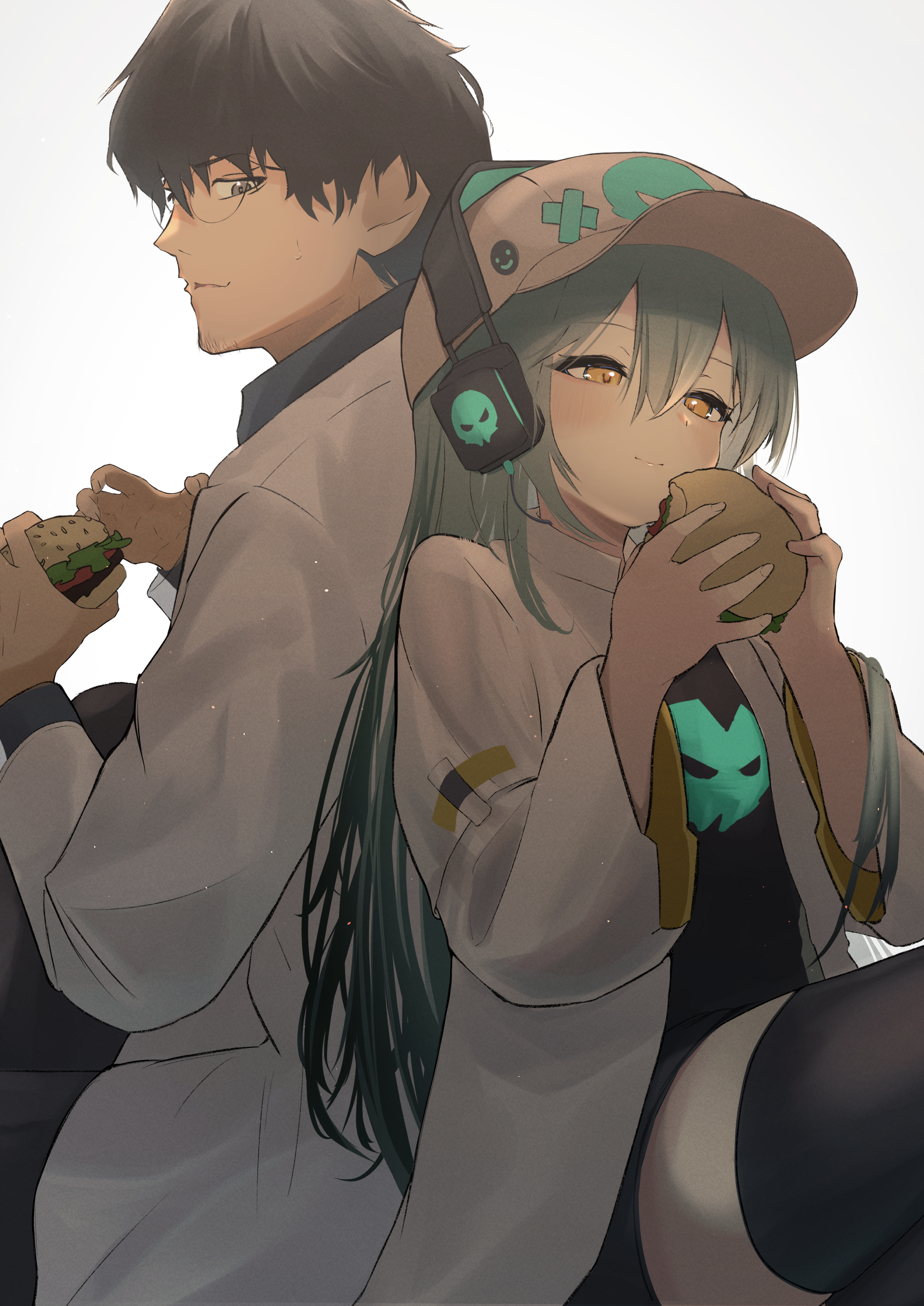 Young & Mature Antonina (Neural Cloud) & Male Professor (Neural Cloud) & Professor (Neural Cloud) from Girls' Frontline & Girls' Frontline Neural Cloud drawn by Ryunosuke Nikaido